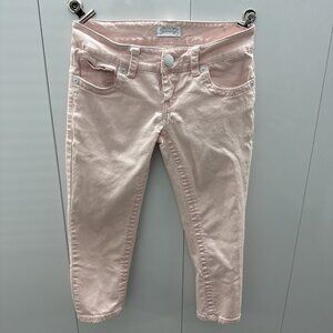 Seven7 Women's Pink Denim Capri Jeans Size‎ 2 Stretch